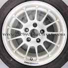 JDM Enkei Sport RC-T5 White 15" Wheel and Tire Set 